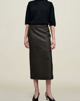 Emilee Pencil Skirt in Lambskin