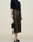 Emilee Pencil Skirt in Lambskin