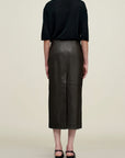 Emilee Pencil Skirt in Lambskin