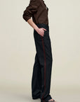 Charlie Tuxedo Trouser in Light Wool Suiting