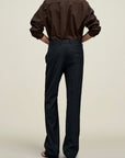 Charlie Tuxedo Trouser in Light Wool Suiting