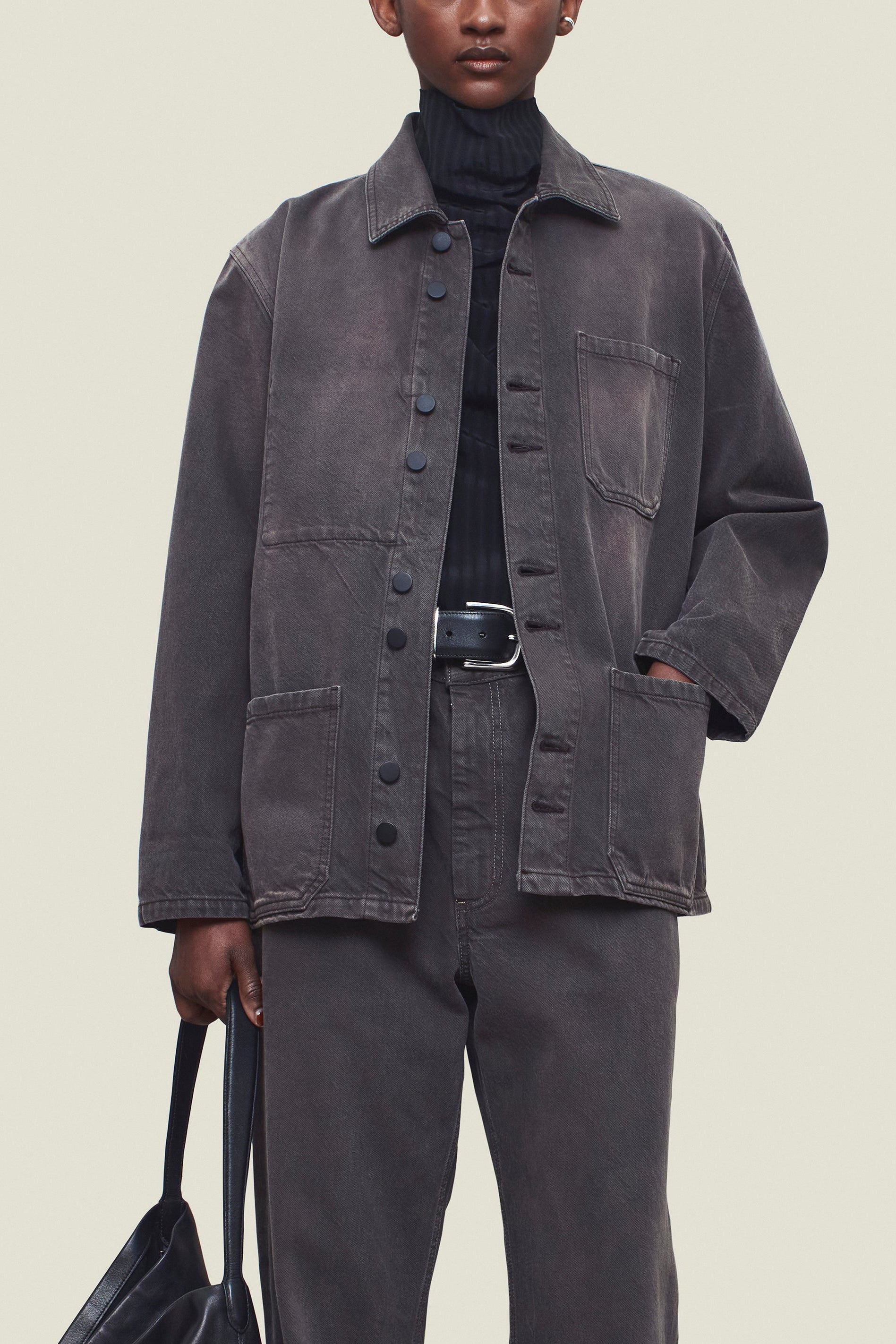 Jacques Worker Jacket in Cotton Denim
