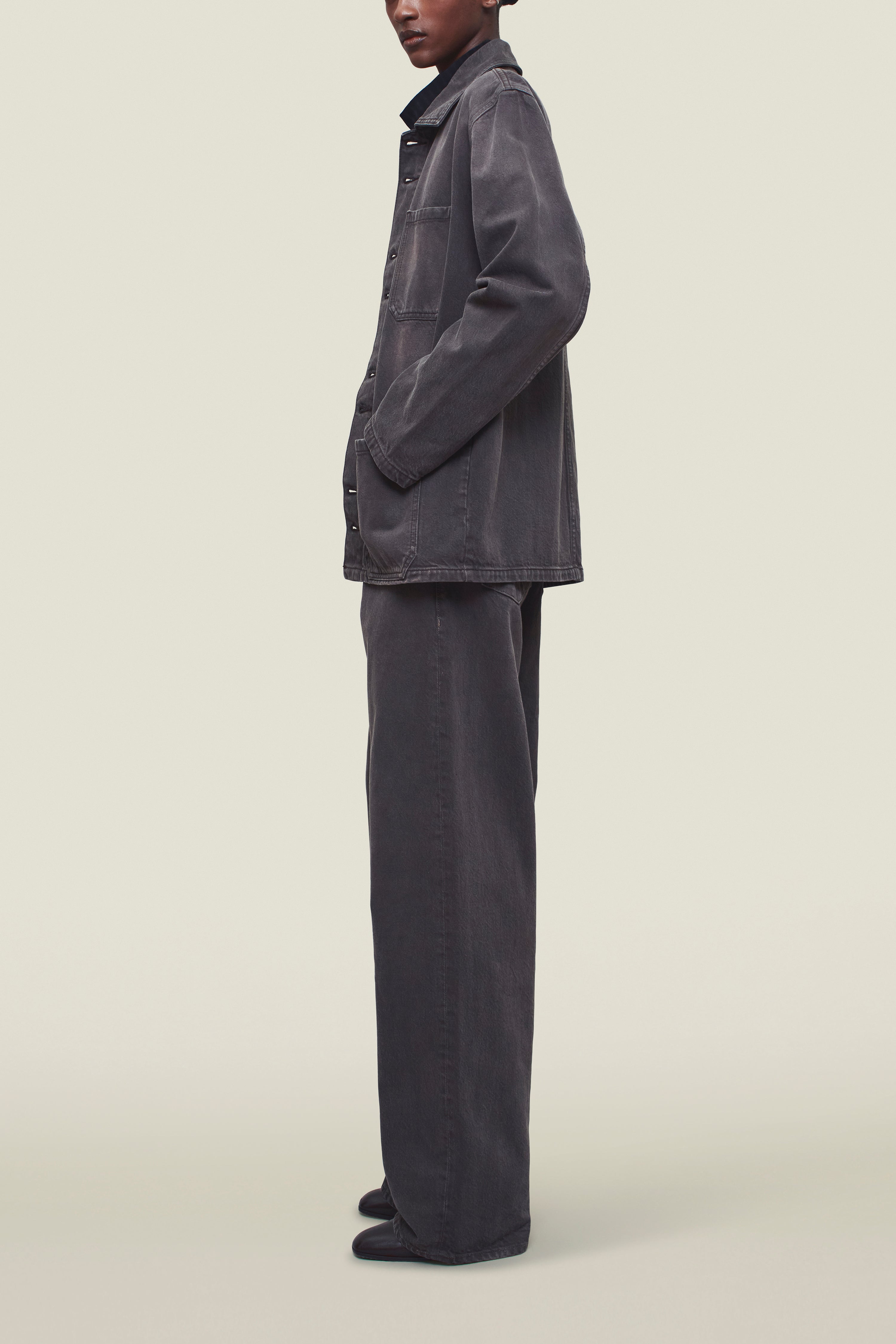 Column Leg Jeans in Cotton Denim