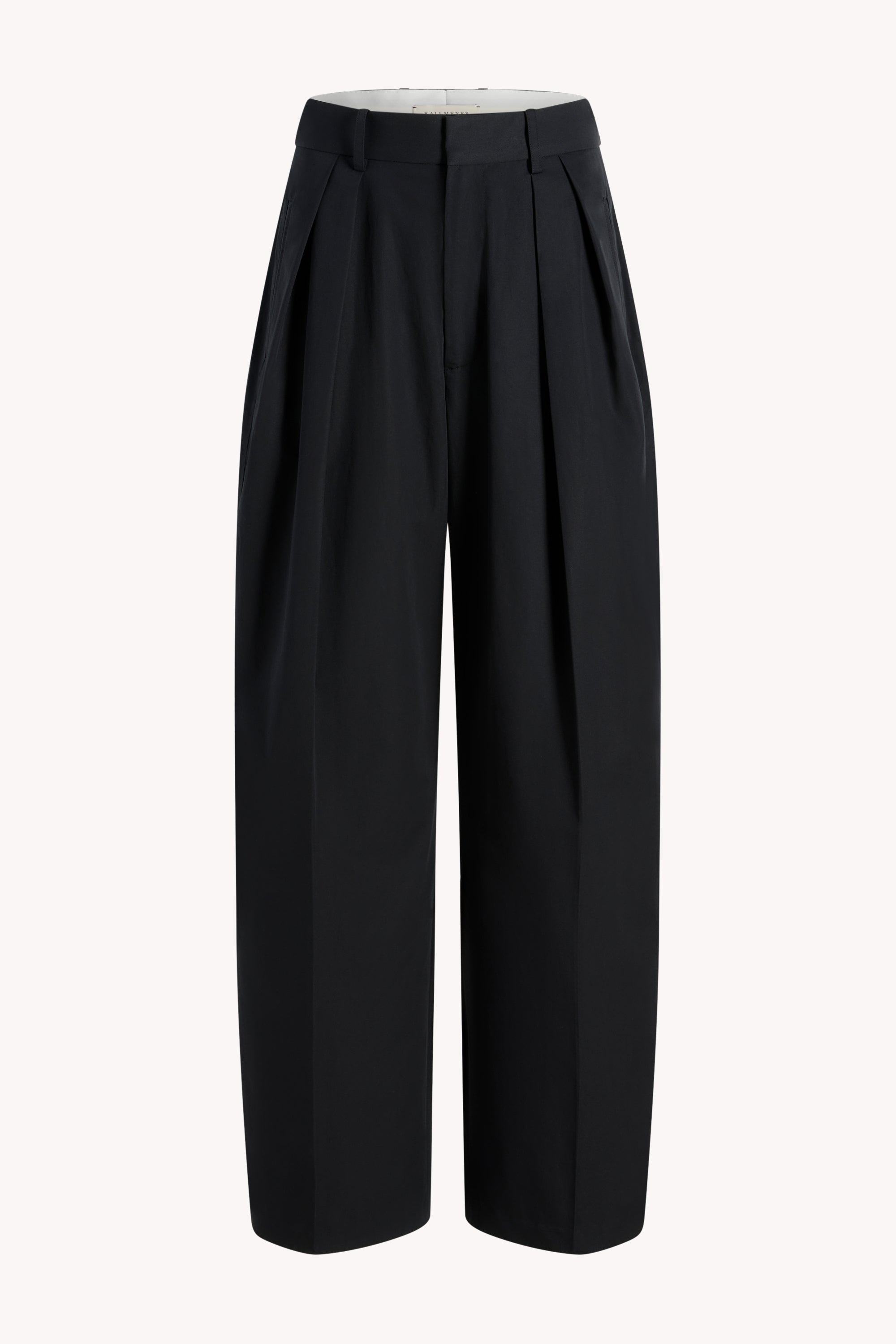 Joel Pleated Trouser in Starched Poplin
