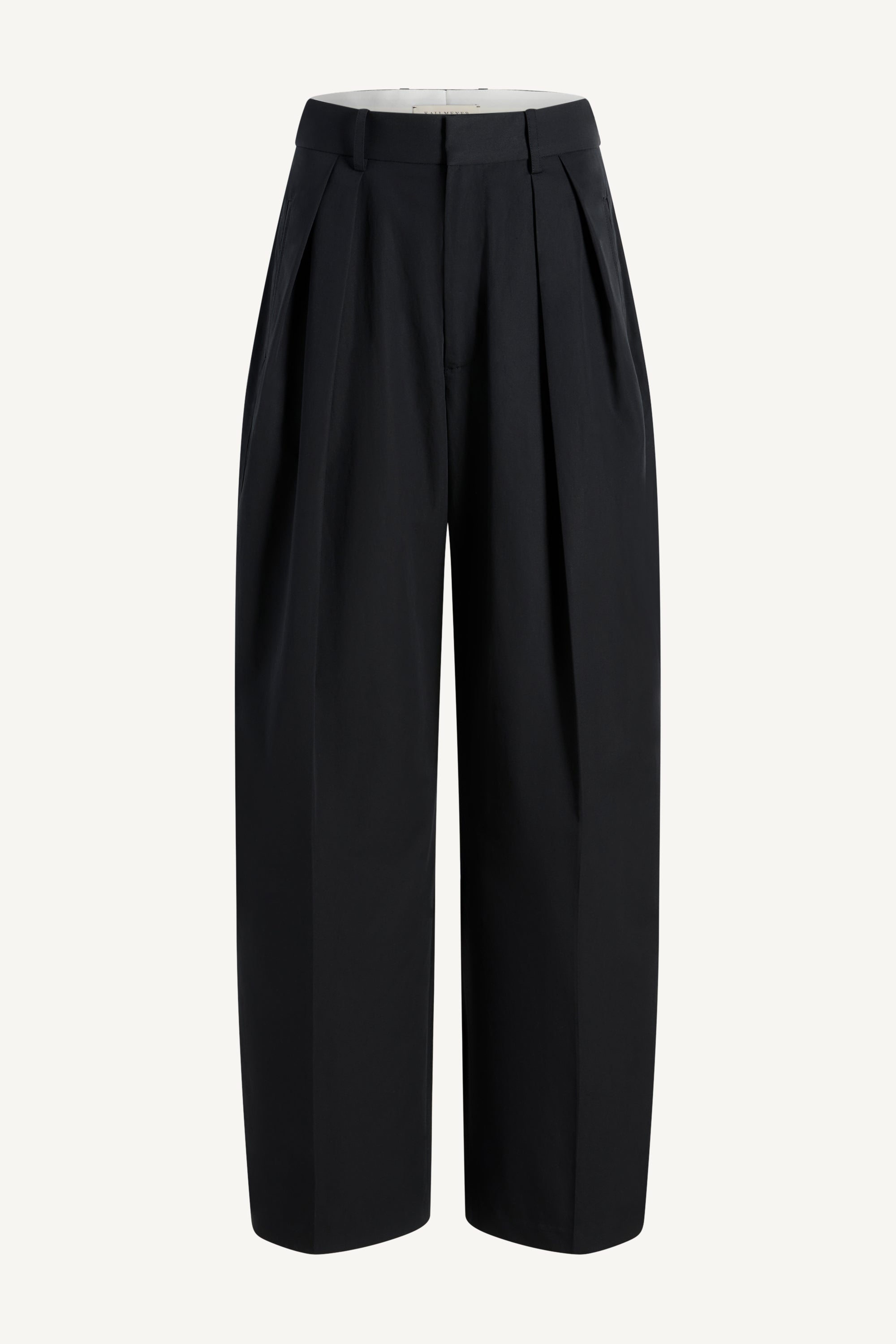 Joel Pleated Trouser in Starched Poplin