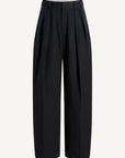 Joel Pleated Trouser in Starched Poplin