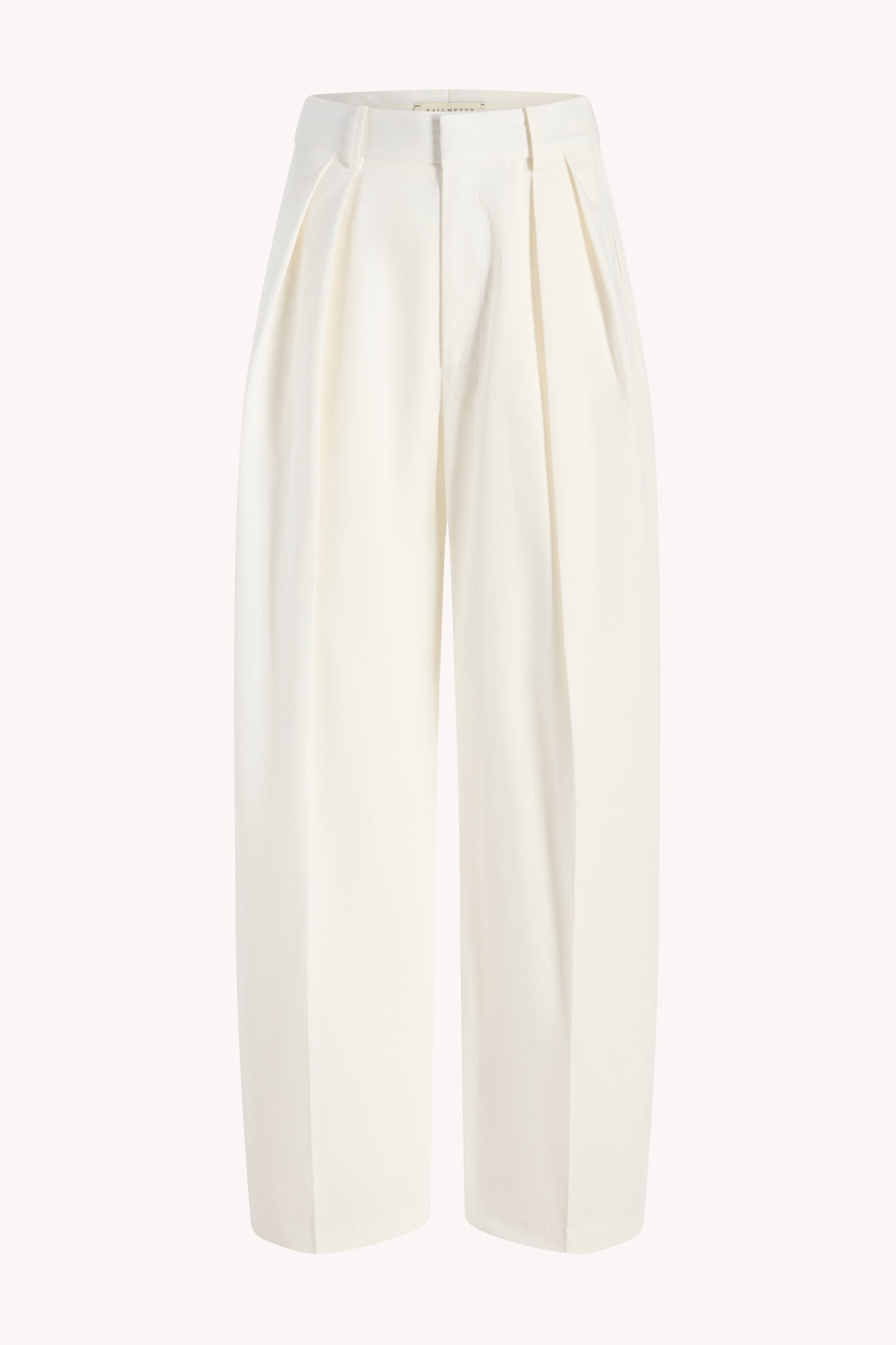 Joel Pleated Trouser in Starched Poplin
