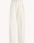 Joel Pleated Trouser in Starched Poplin
