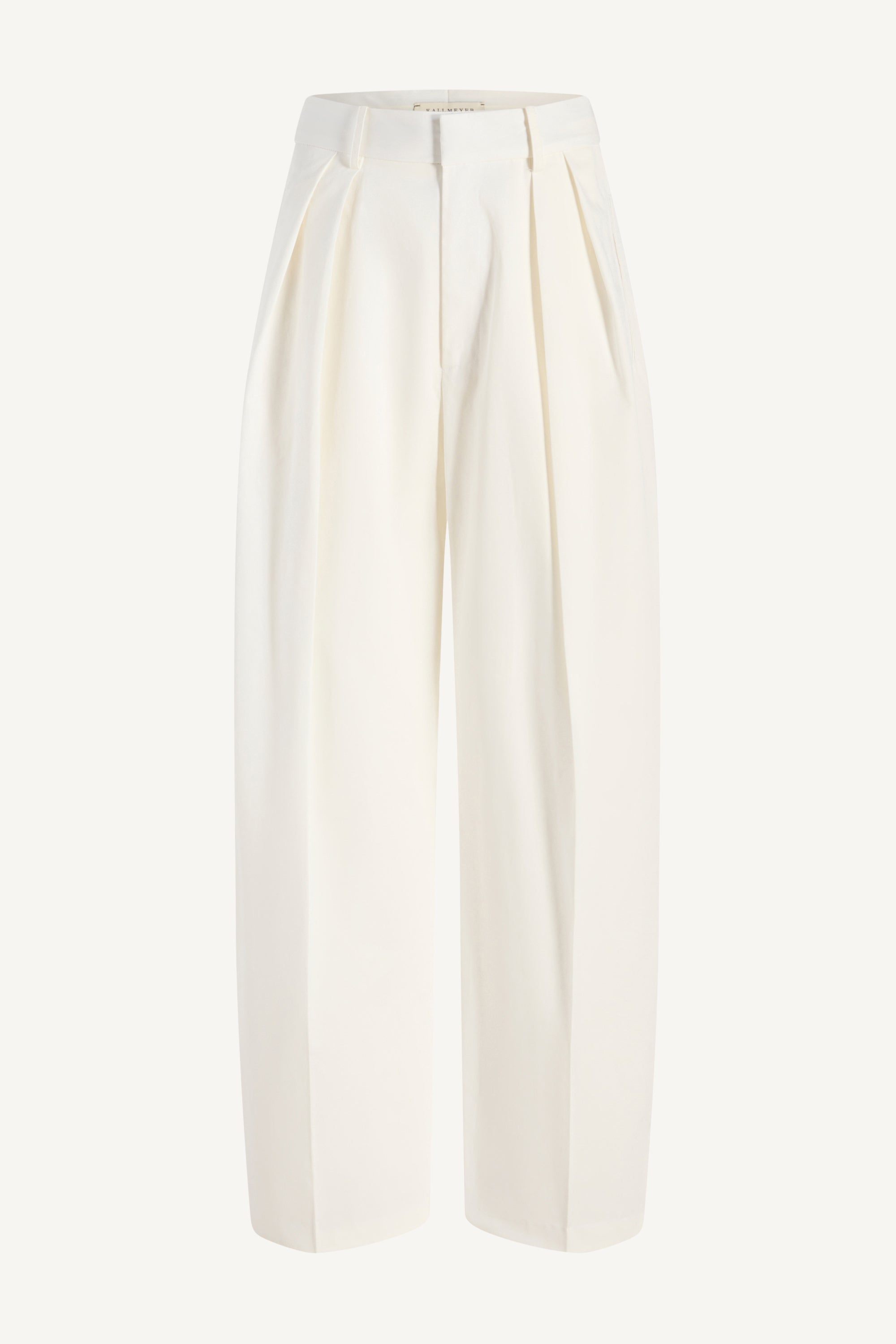 Joel Pleated Trouser in Starched Poplin