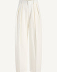 Joel Pleated Trouser in Starched Poplin