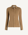 Frankie Button Down in Matte Jersey