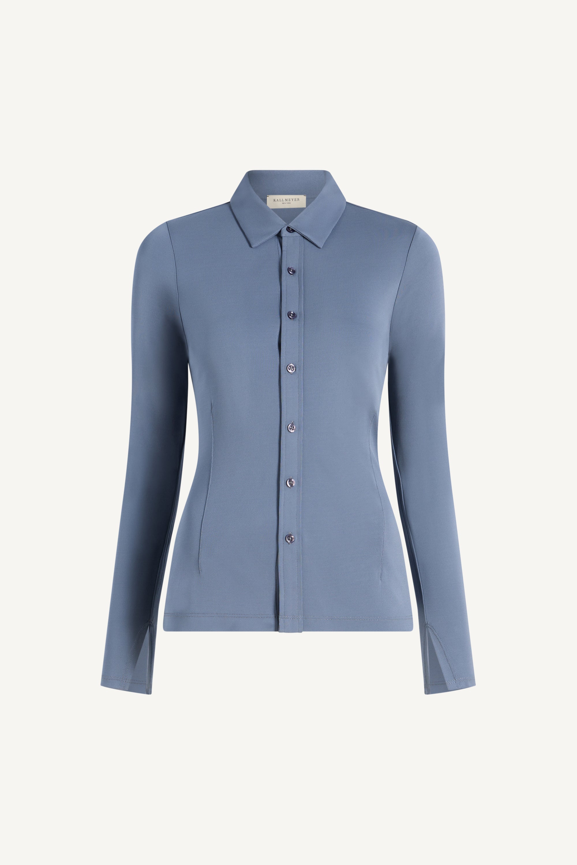 Frankie Button Down in Matte Jersey