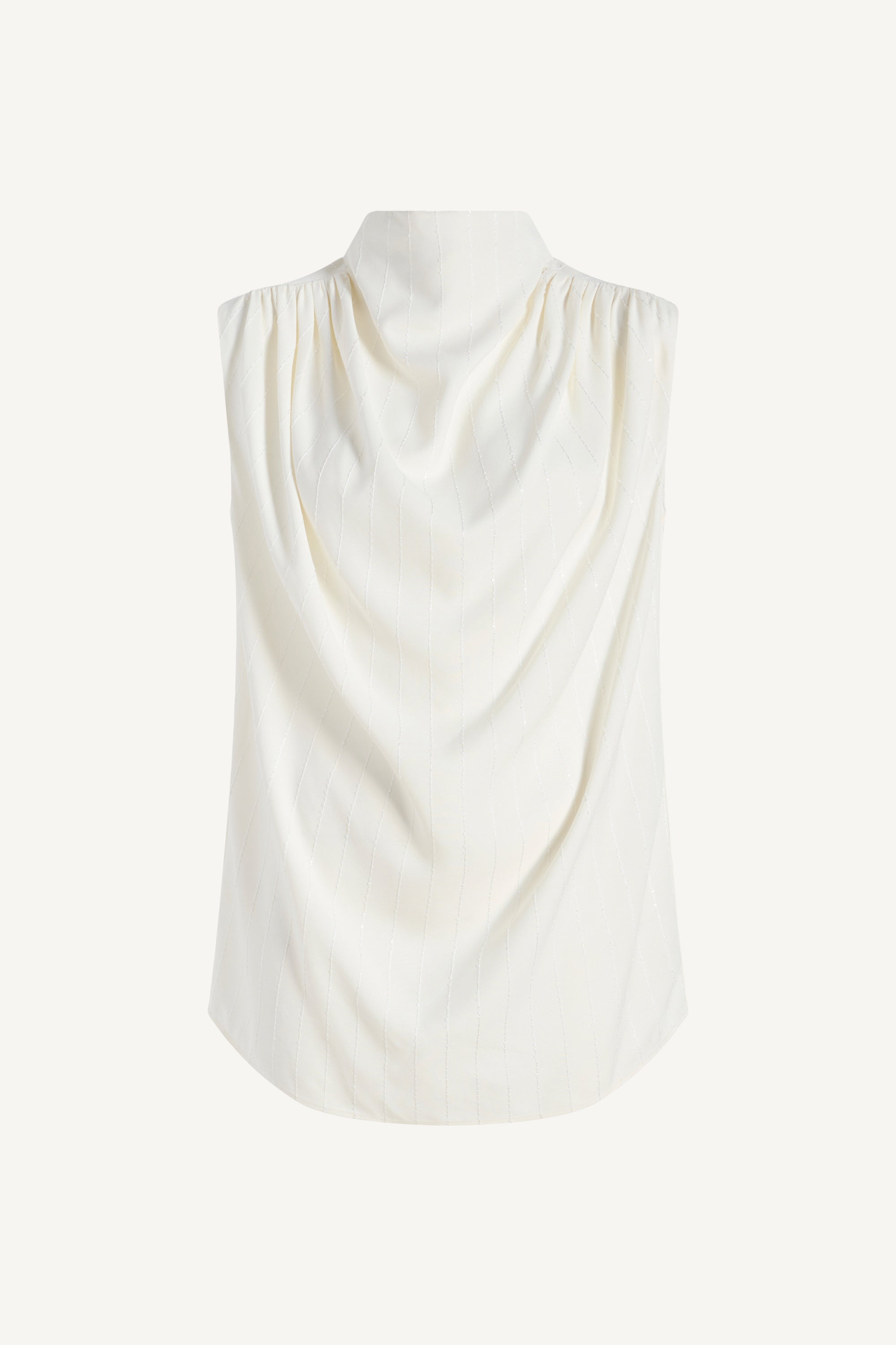 Penny Draped Top in Viscose Twill