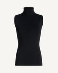 Tali Sleeveless Turtleneck in Compact Viscose