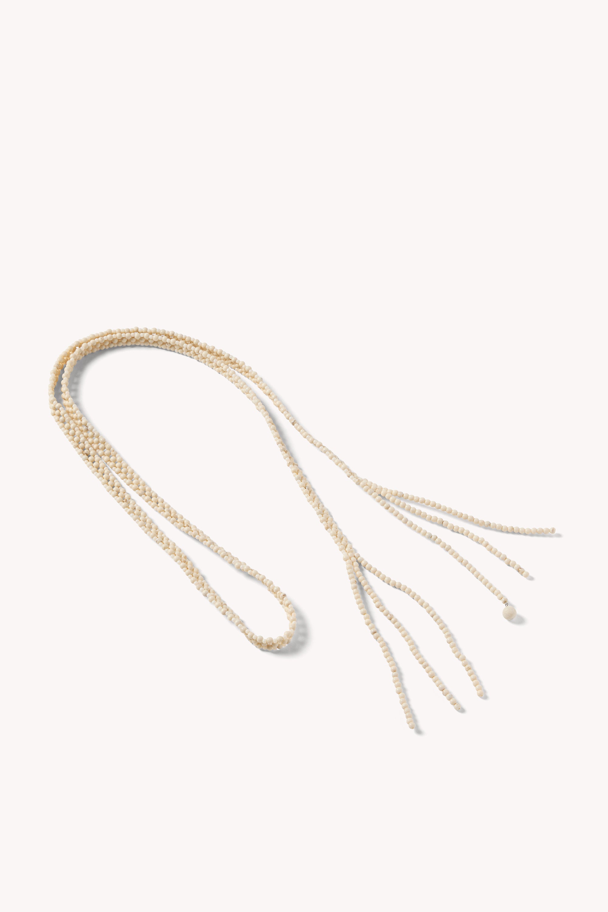 Sora Beaded Belt in Shell