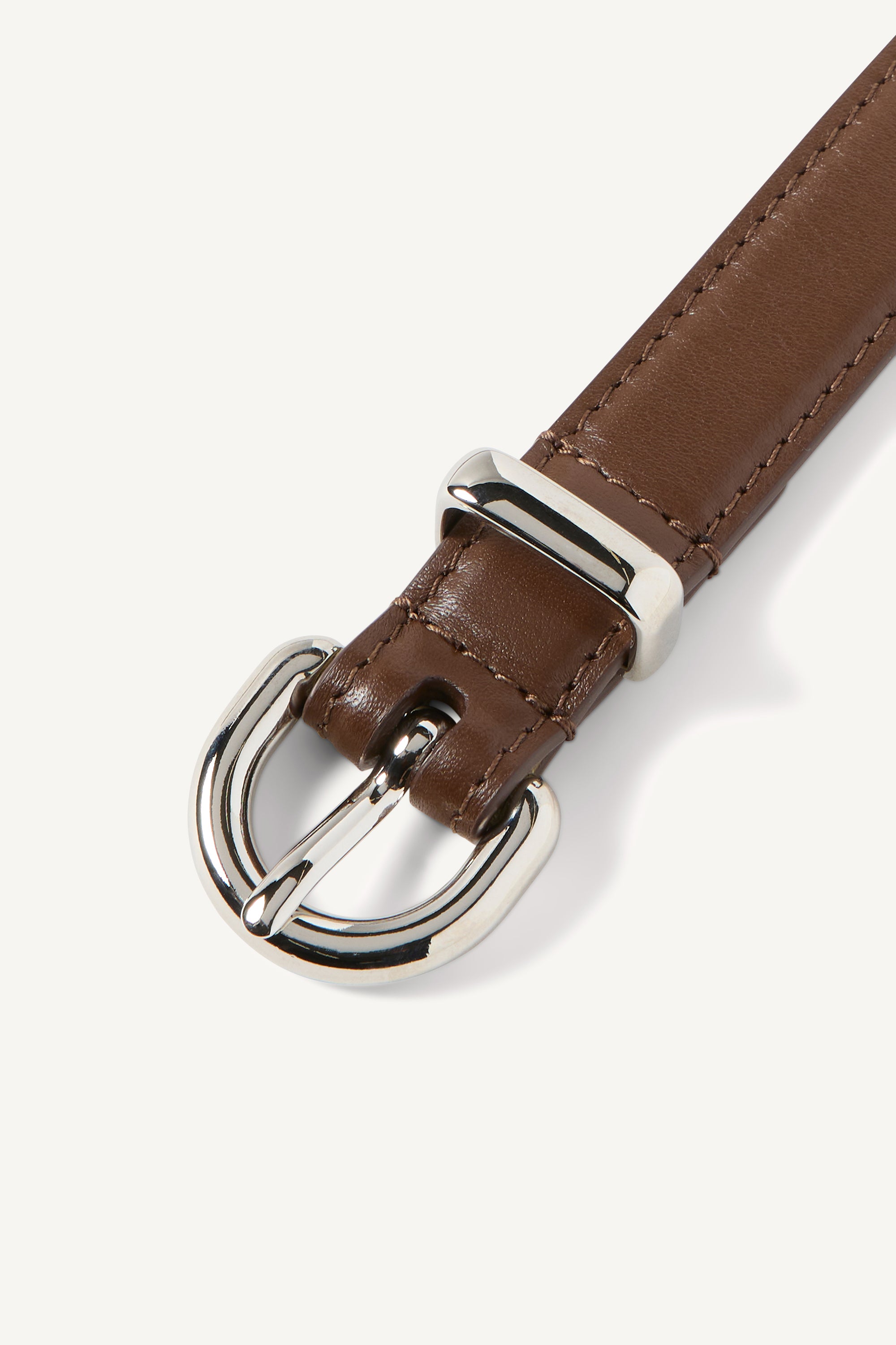 Bea Slim Belt in Leather
