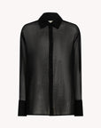 Mollie Button Down in Wool Gauze