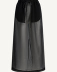 Regina Drawstring Skirt in Wool Gauze