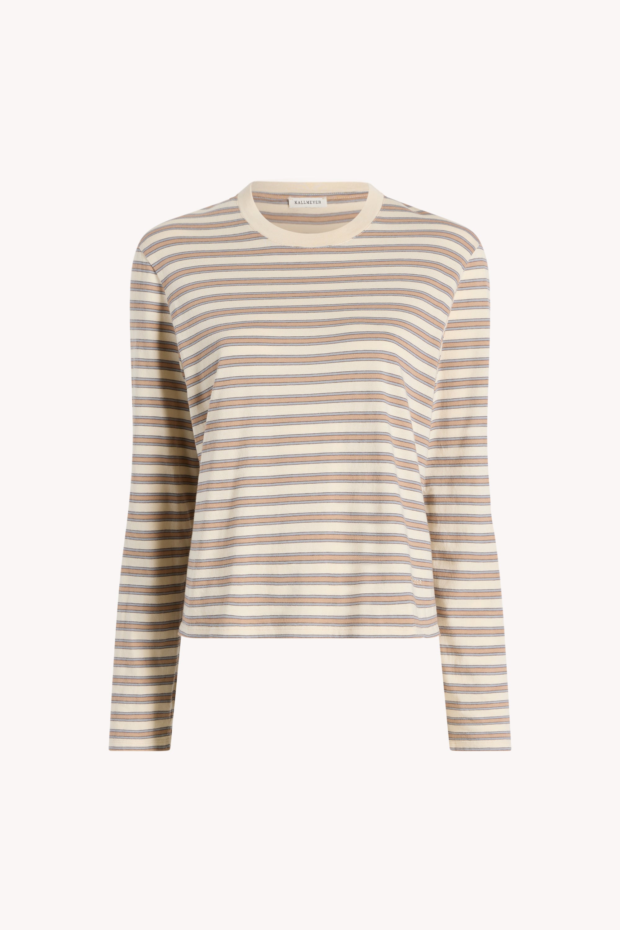 Wynn Long Sleeve in Apricot Multi Stripe