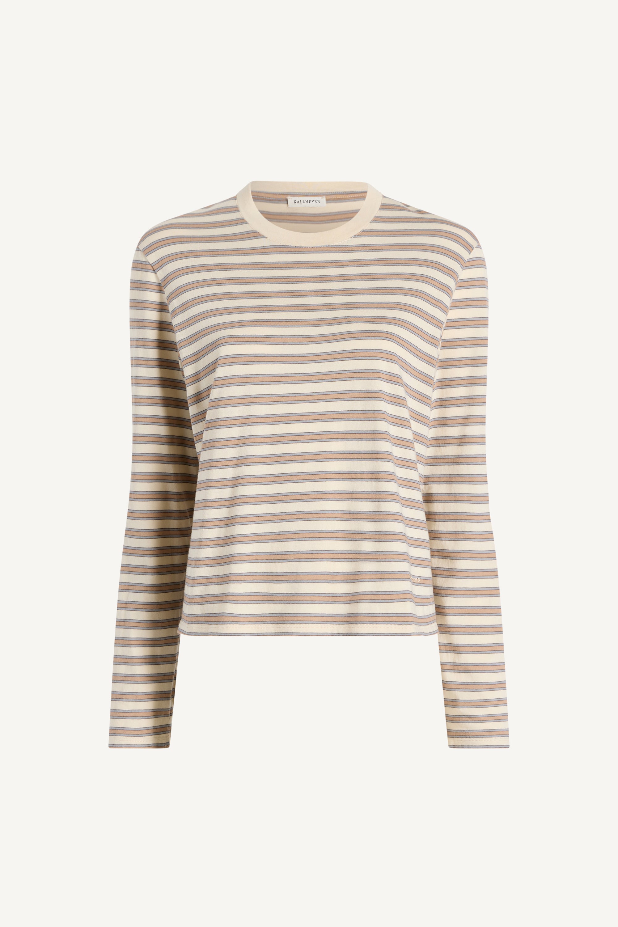 Wynn Long Sleeve in Apricot Multi Stripe