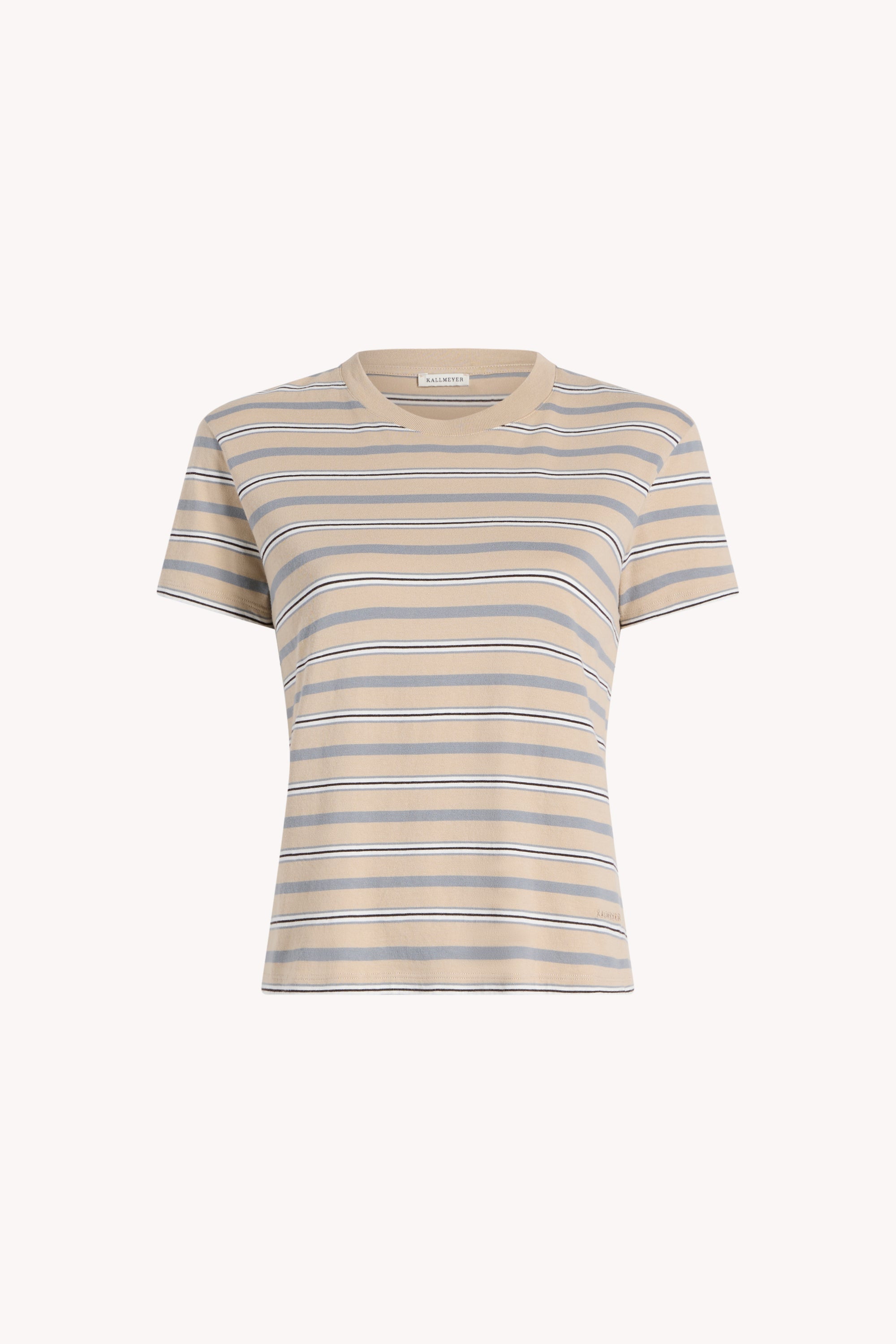 Kenzie T-Shirt in Almond Multi Stripe