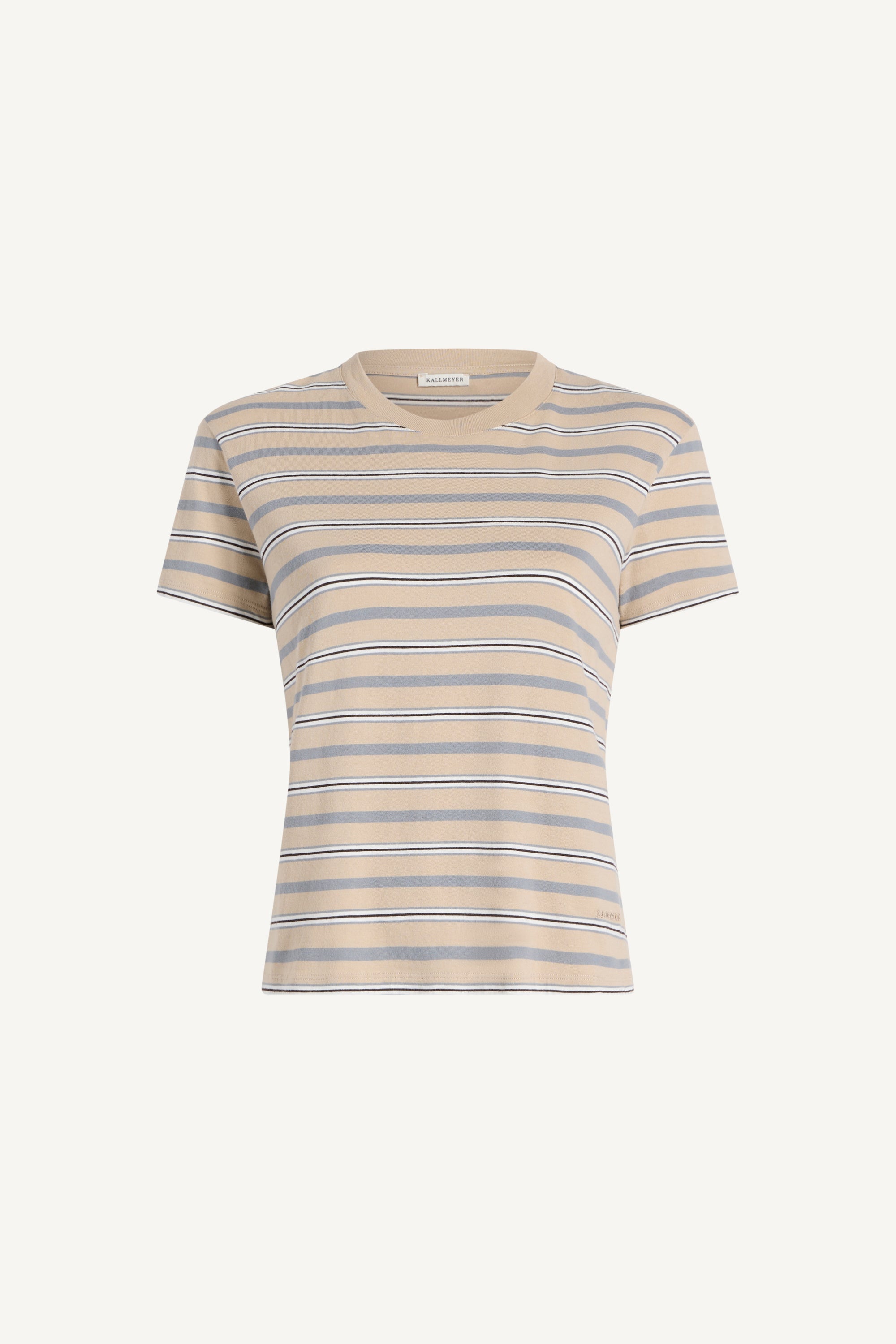 Kenzie T-Shirt in Almond Multi Stripe