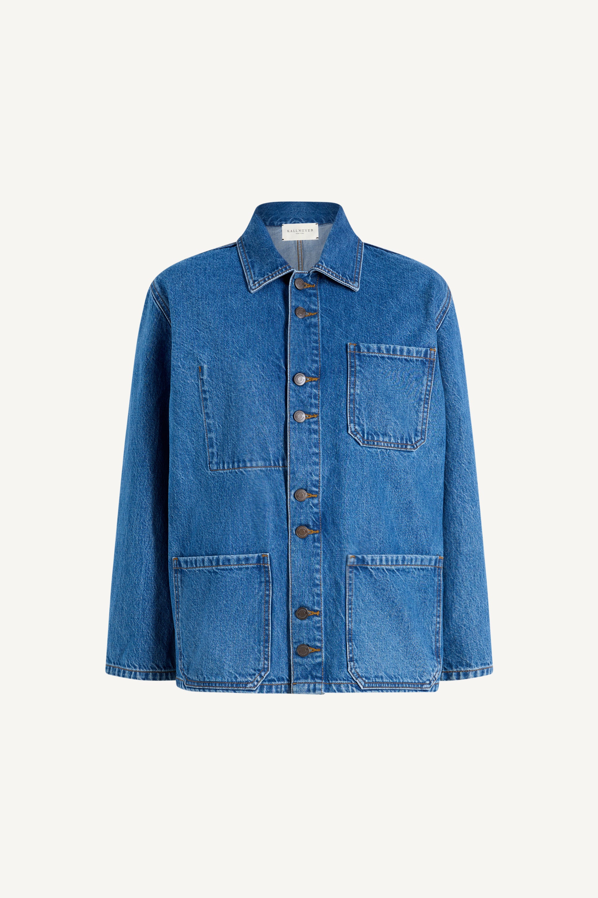 Jacques Worker Jacket in Cotton Denim