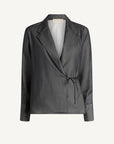 Jennie Evening Blouse in Trapped Poplin