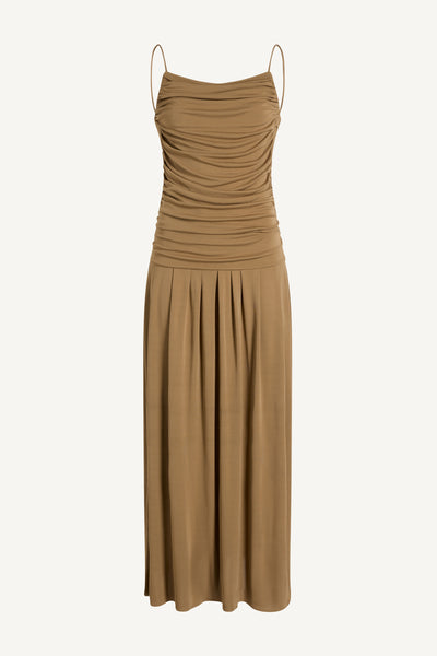 tan jersey dress Reese in Matte M Mini dress