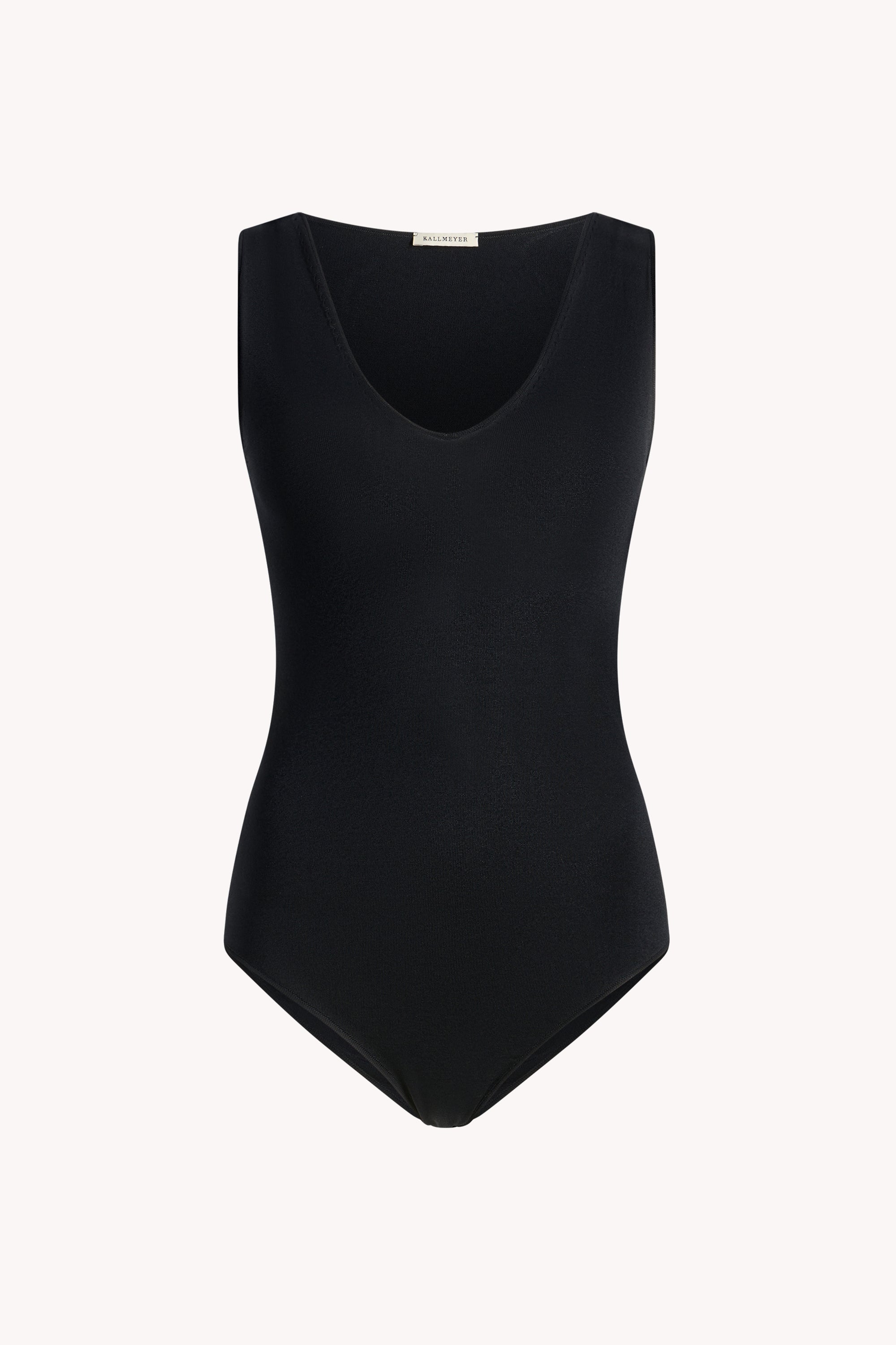 Portia V-Neck Bodysuit in Compact Viscose