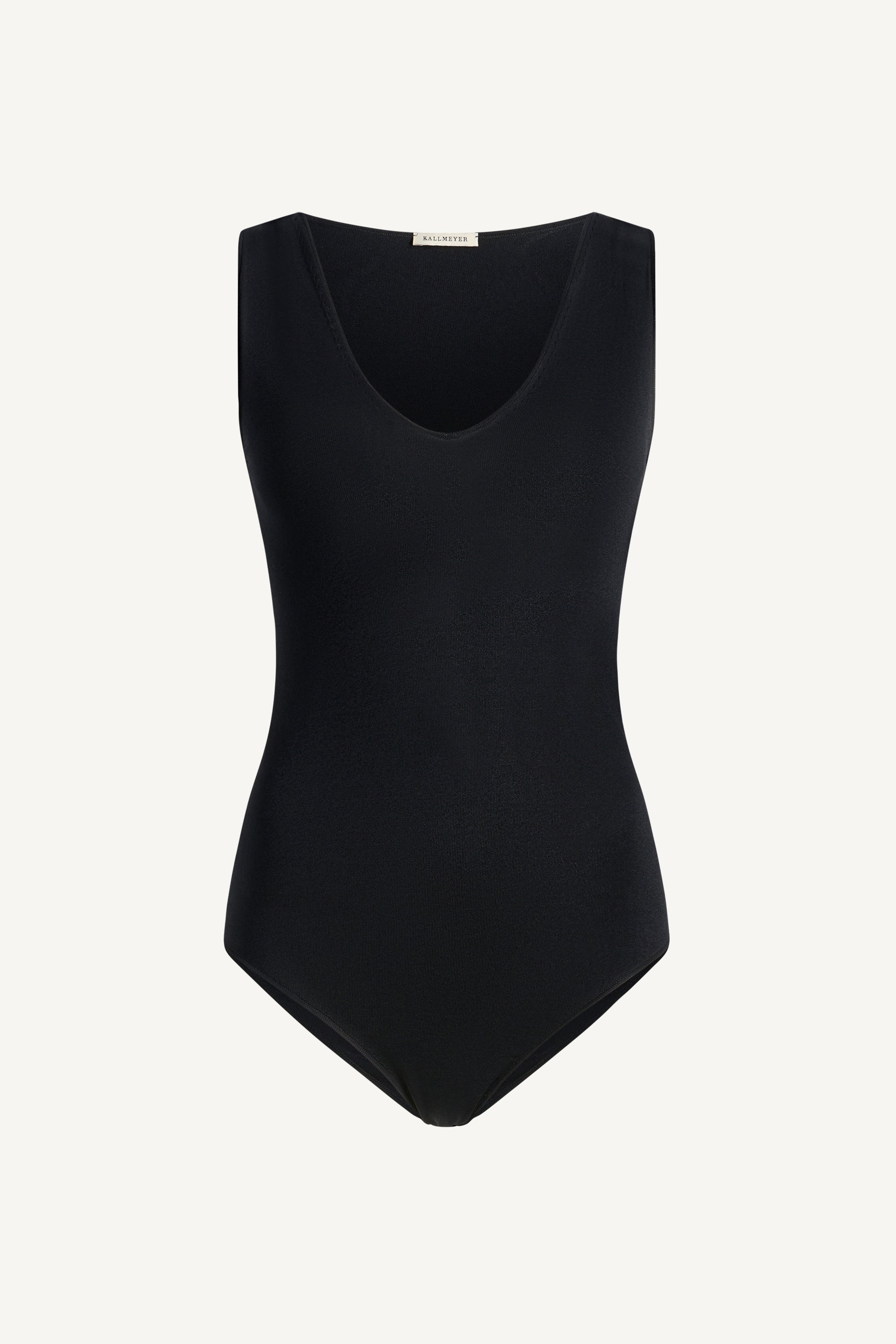 Portia V-Neck Bodysuit in Compact Viscose