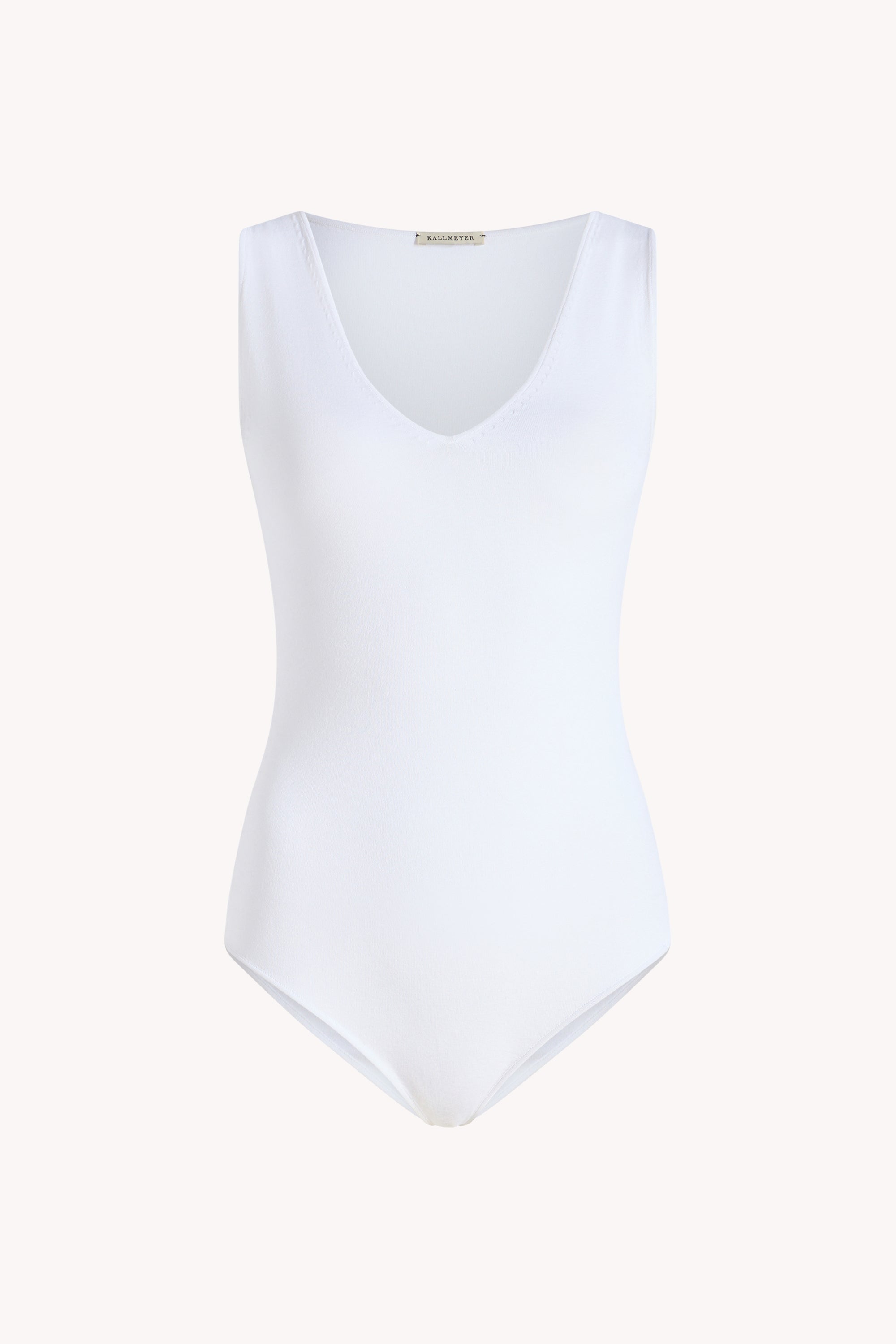 Portia V-Neck Bodysuit in Compact Viscose