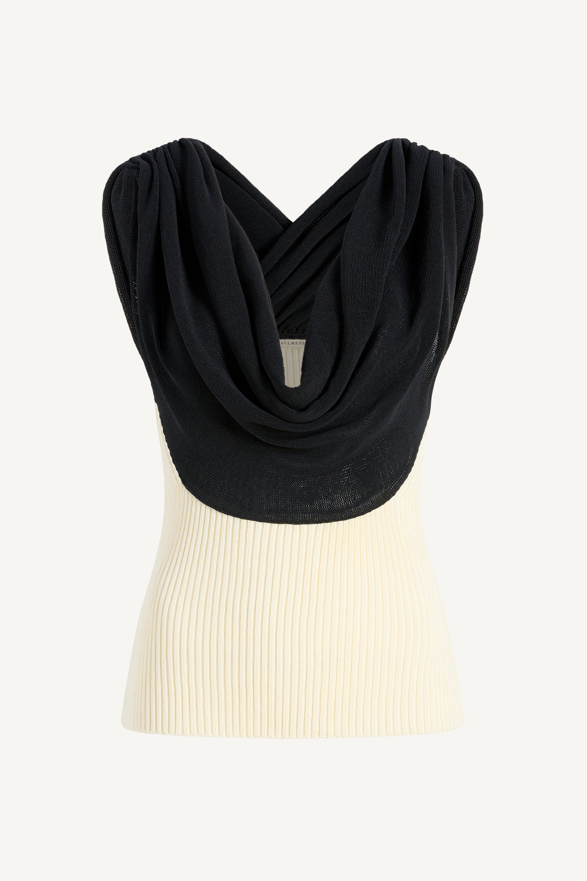 Meeka Cowl Neck Tank in Cotton Nylon