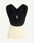 Meeka Cowl Neck Tank in Cotton Nylon