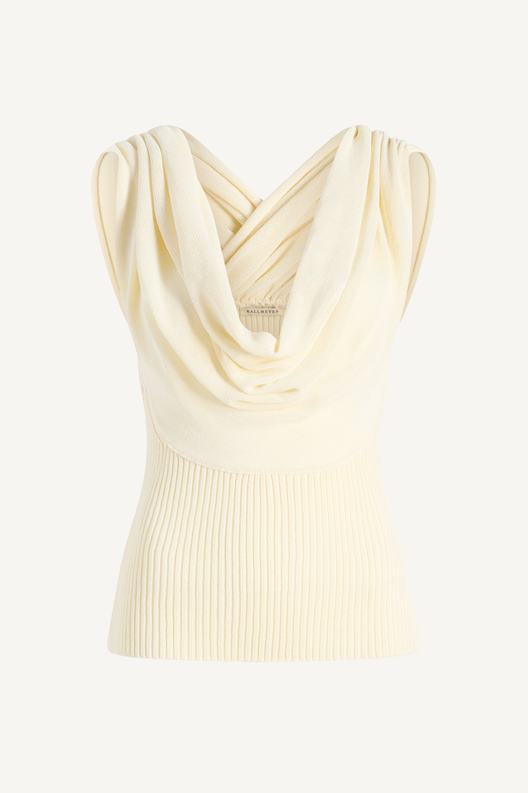 Meeka Cowl Neck Tank in Cotton Nylon