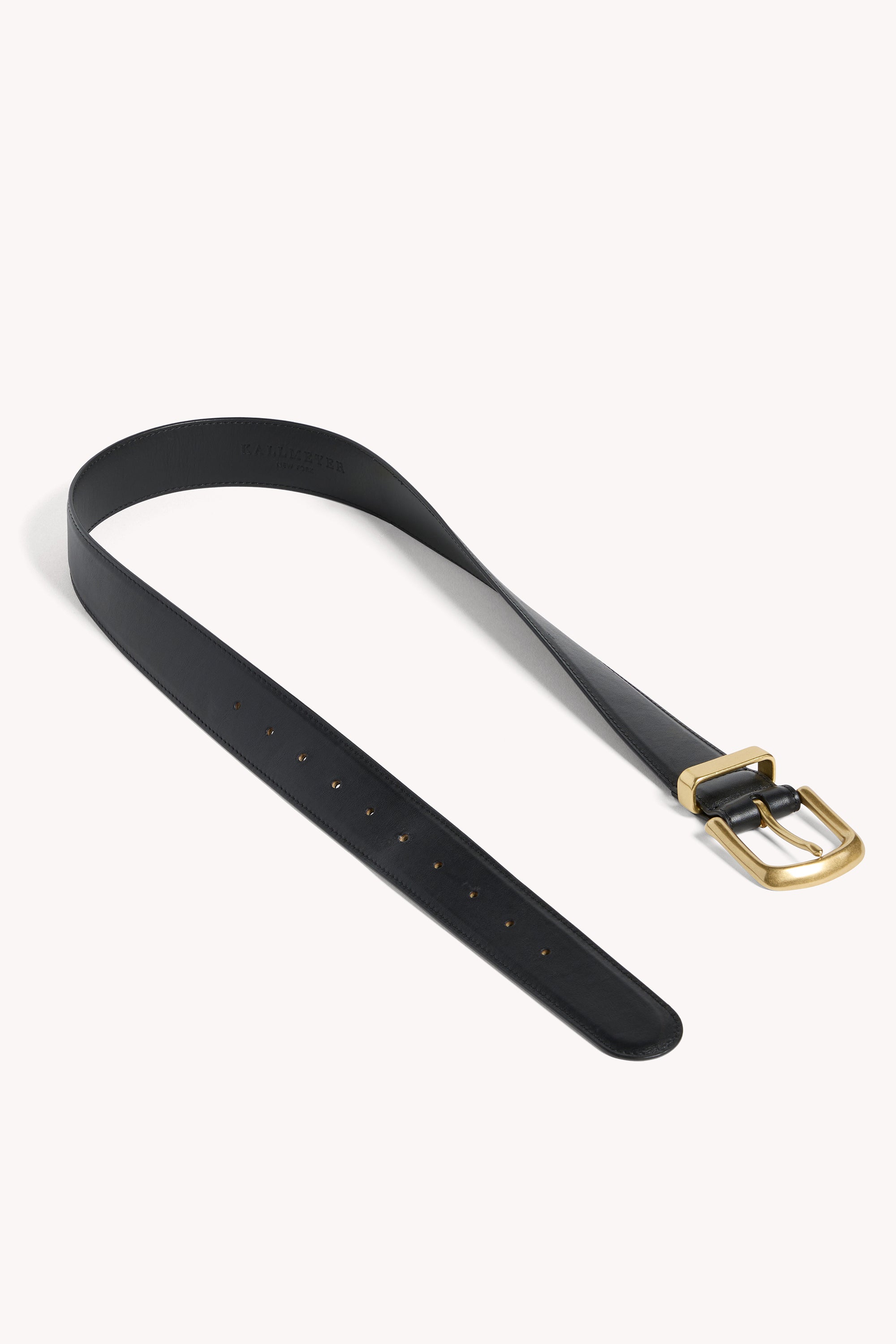 Johnson Belt in Black and Brass
