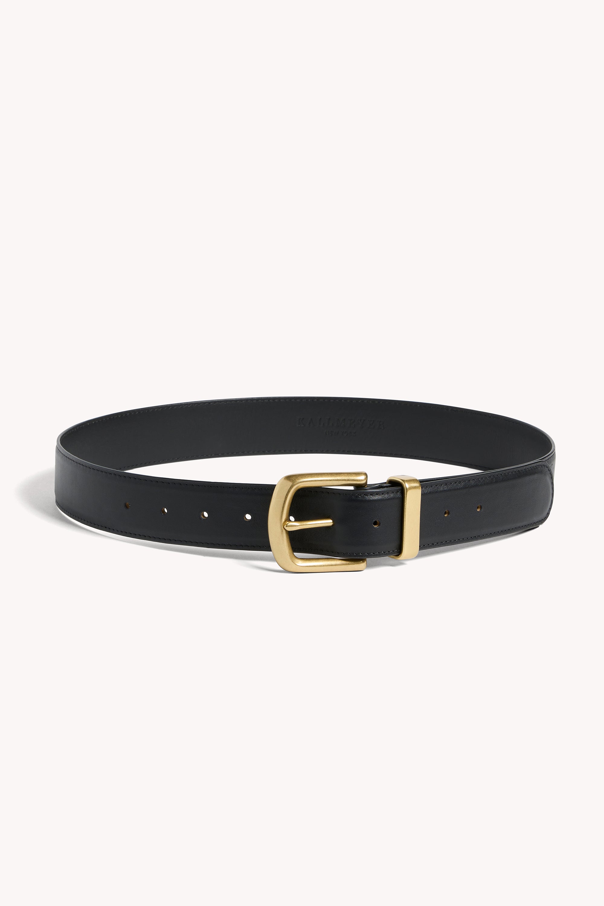 Johnson Belt in Black and Brass