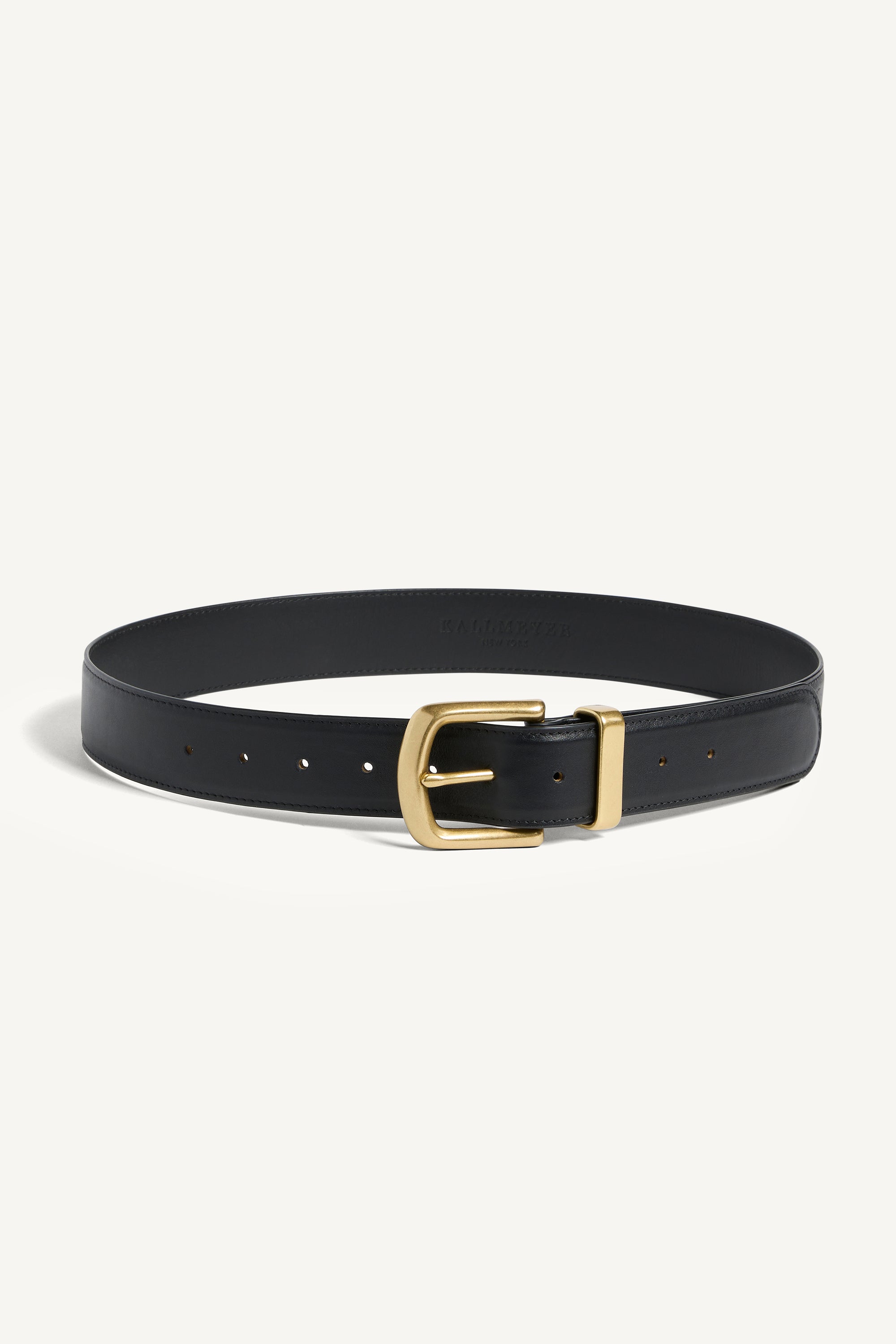 Johnson Belt in Black and Brass