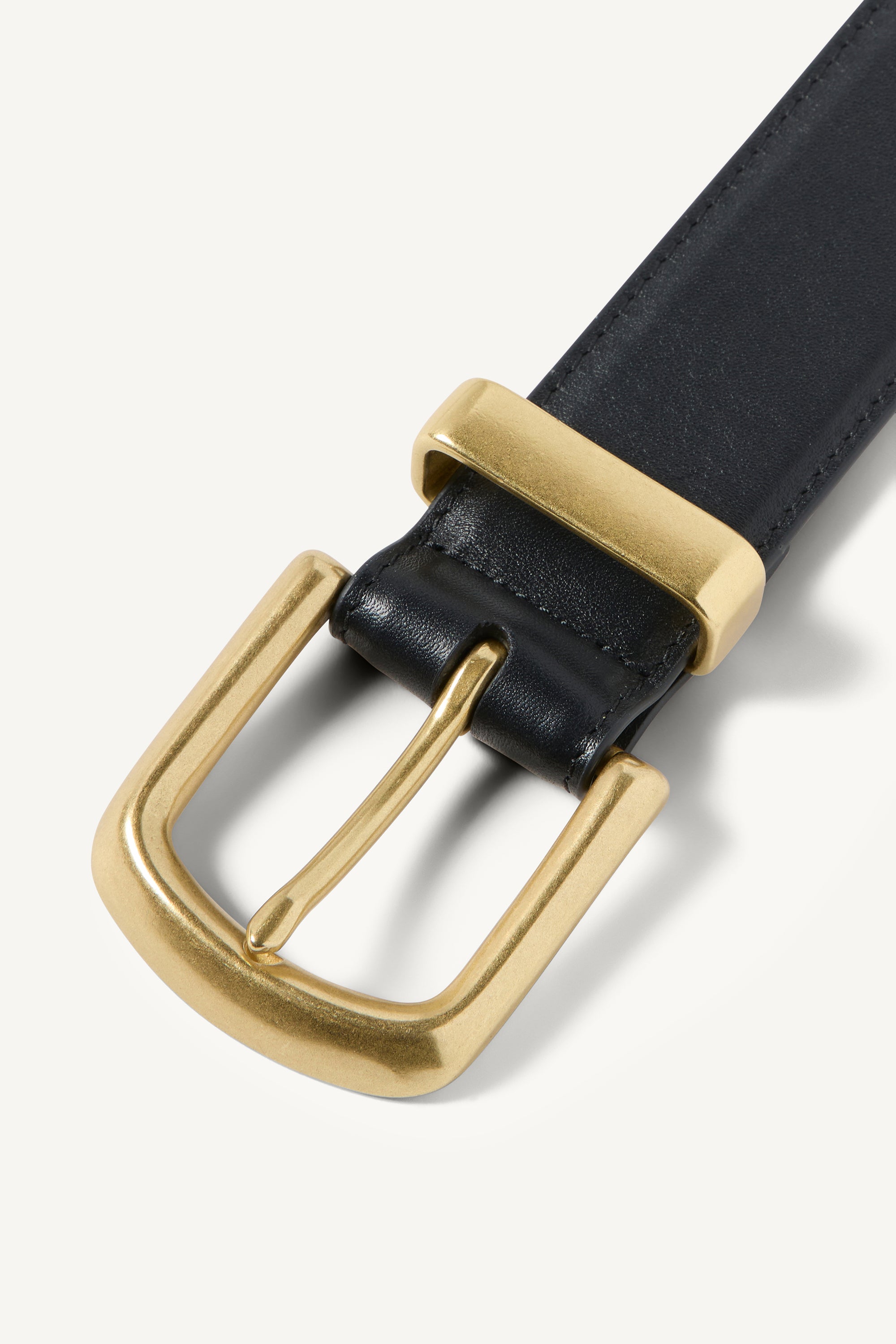 Johnson Belt in Black and Brass