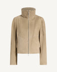 Liam Leather Bomber in Suede