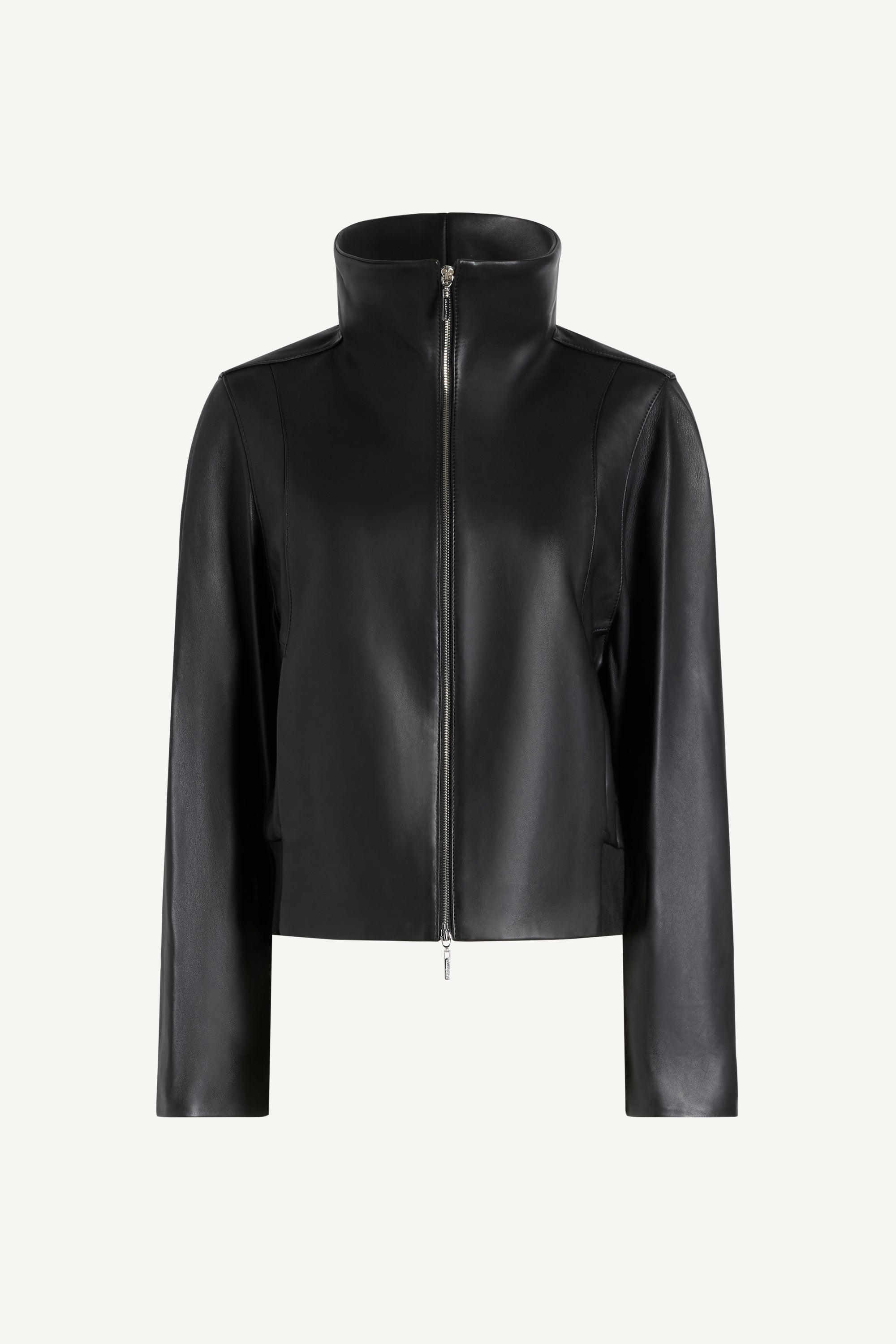 Liam Leather Bomber in Lambskin