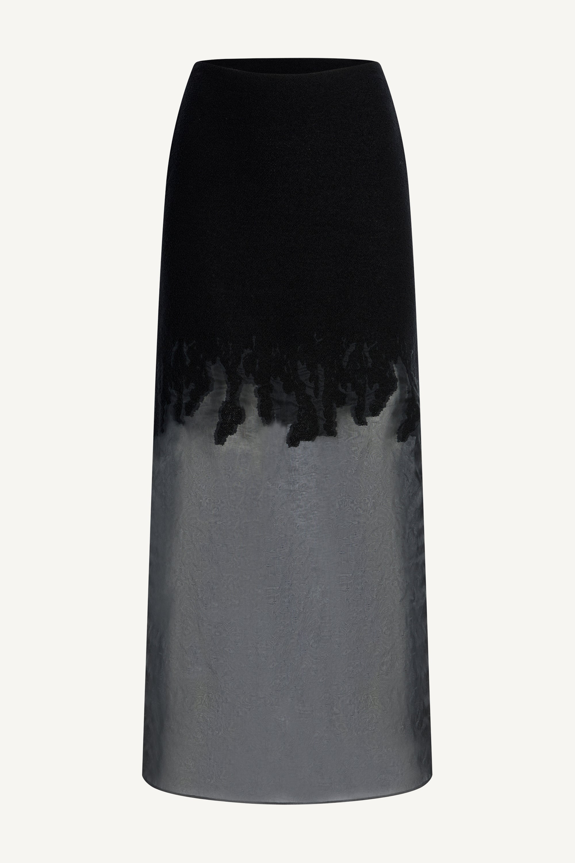Reed Skirt in Bouclé  Burnout