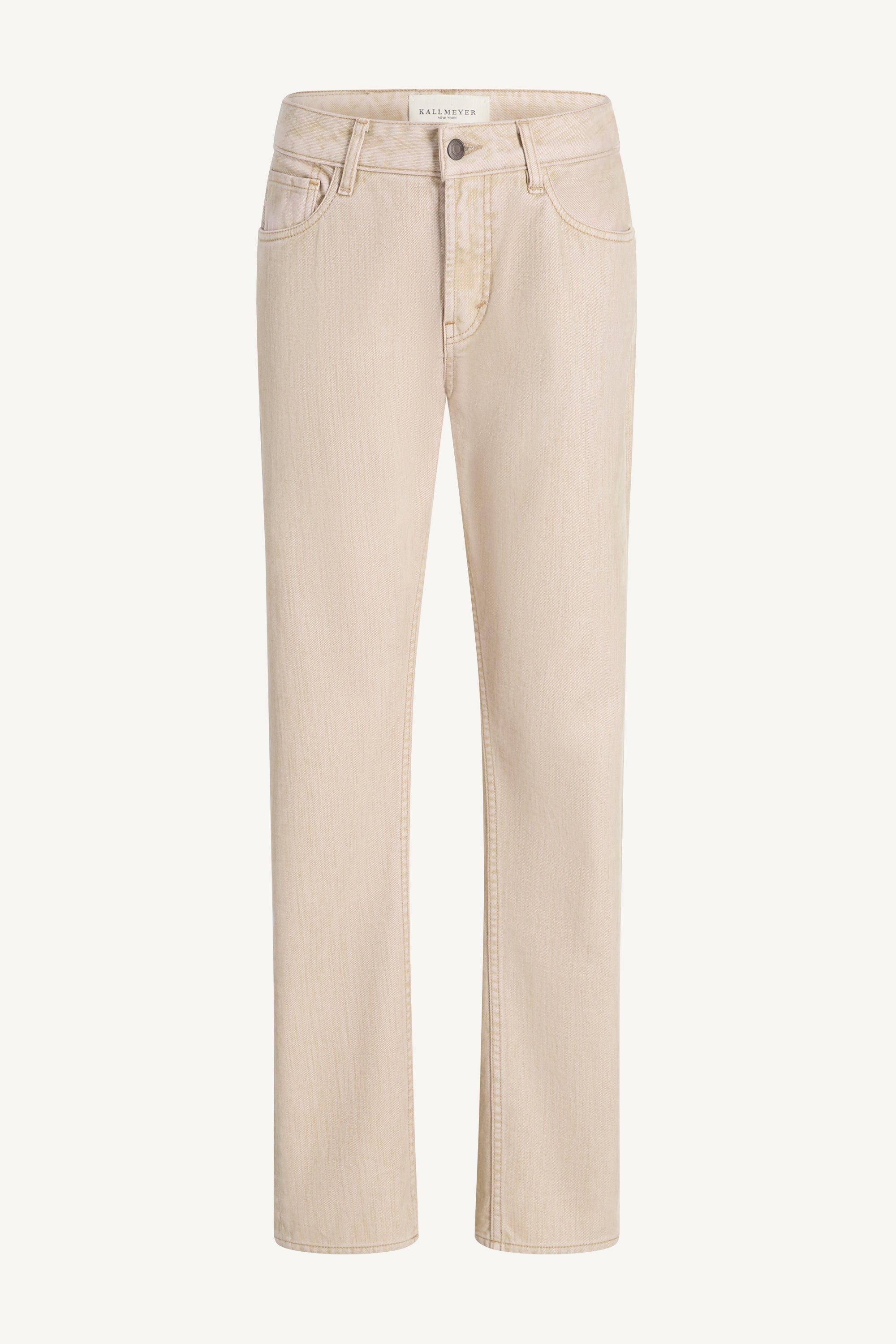 Adina Low-Rise in Flocked Denim