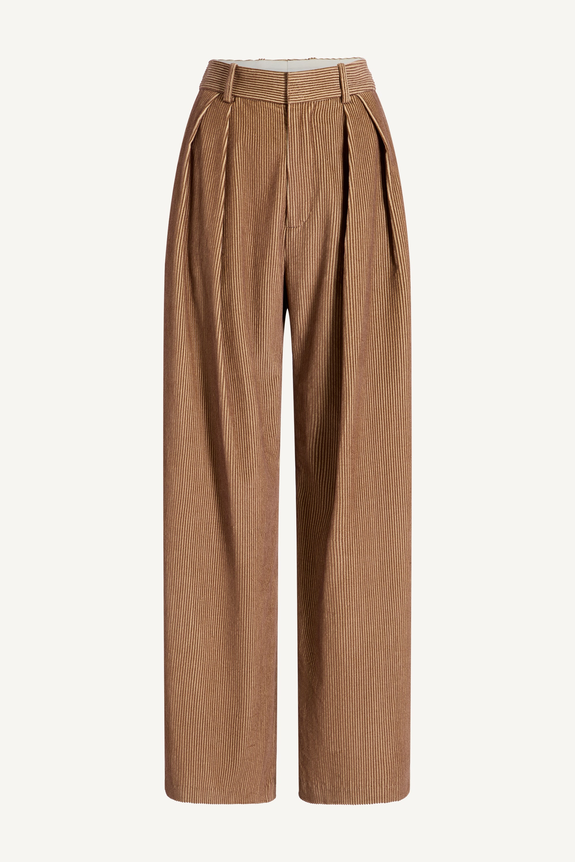 Joel Pleated Trouser in 2-Tone Corduroy