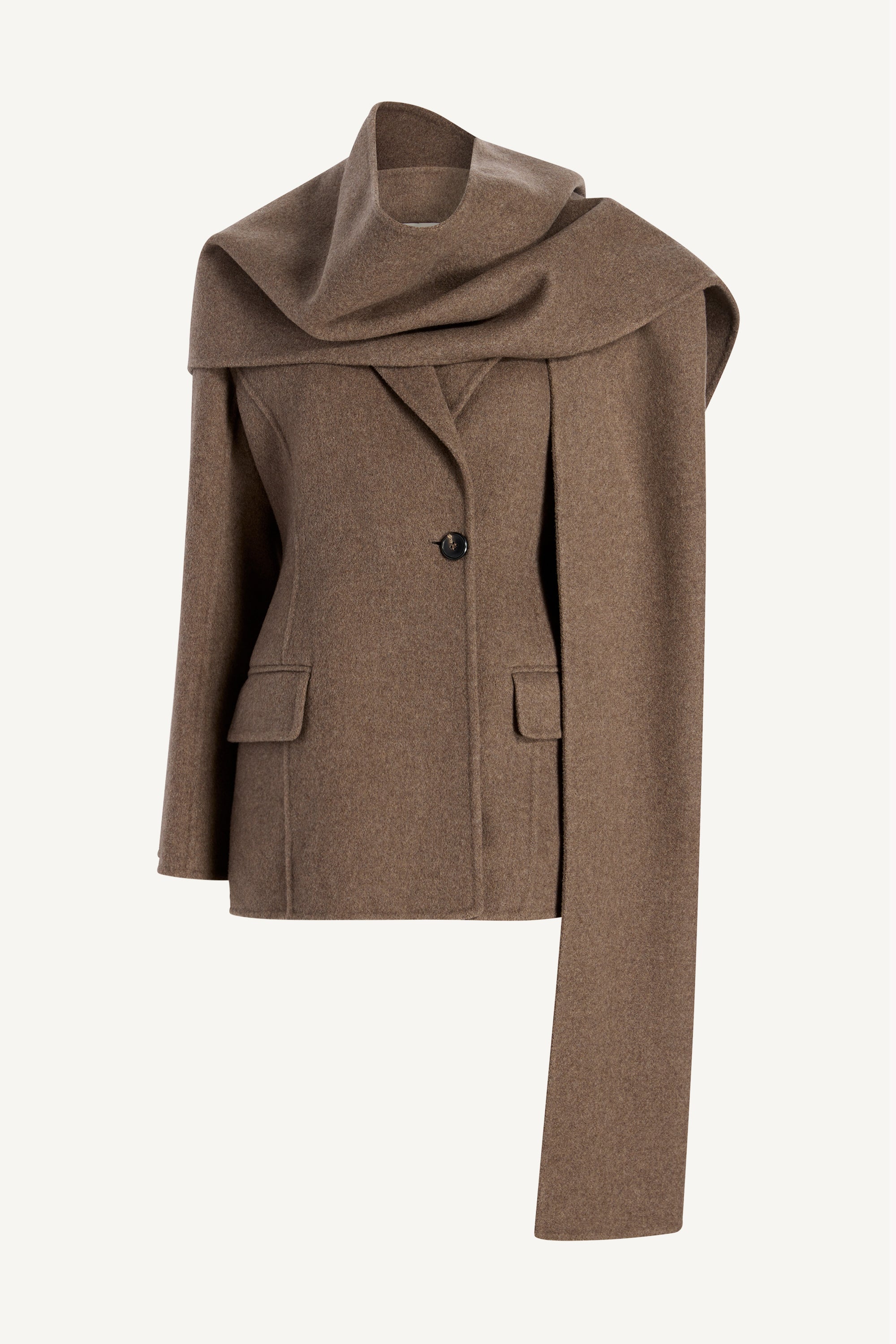 Sablier Scarf Blazer in Cashmere Wool Blend