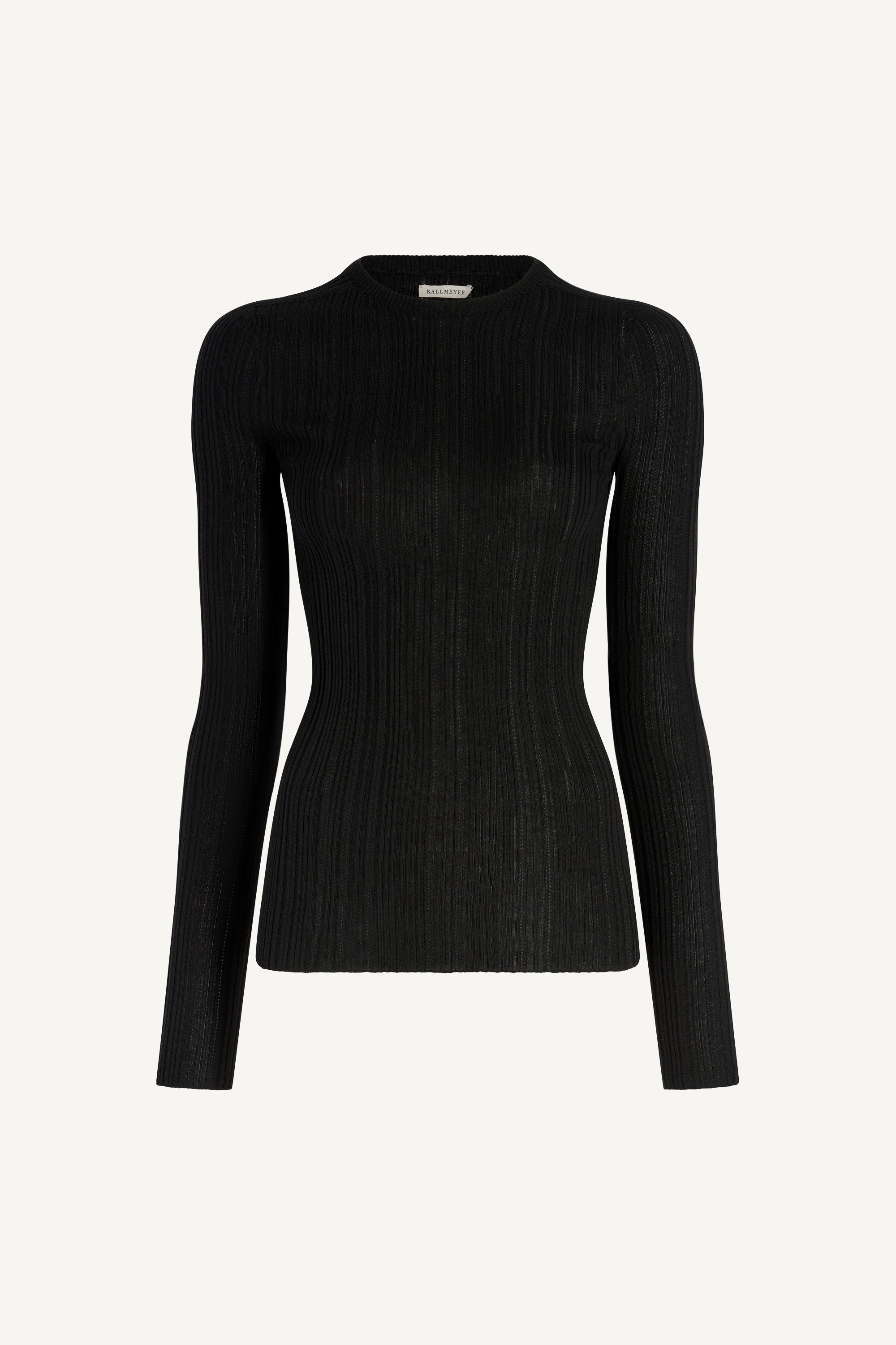Fabi Fitted Long Sleeve in Superfine Pointelle