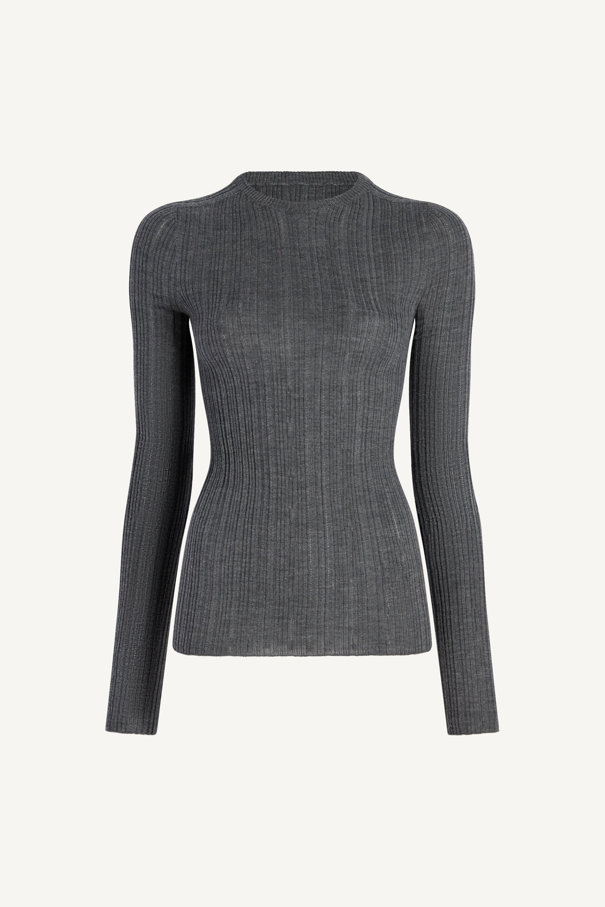 Fabi Fitted Long Sleeve in Superfine Pointelle