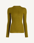Fabi Fitted Long Sleeve in Superfine Pointelle