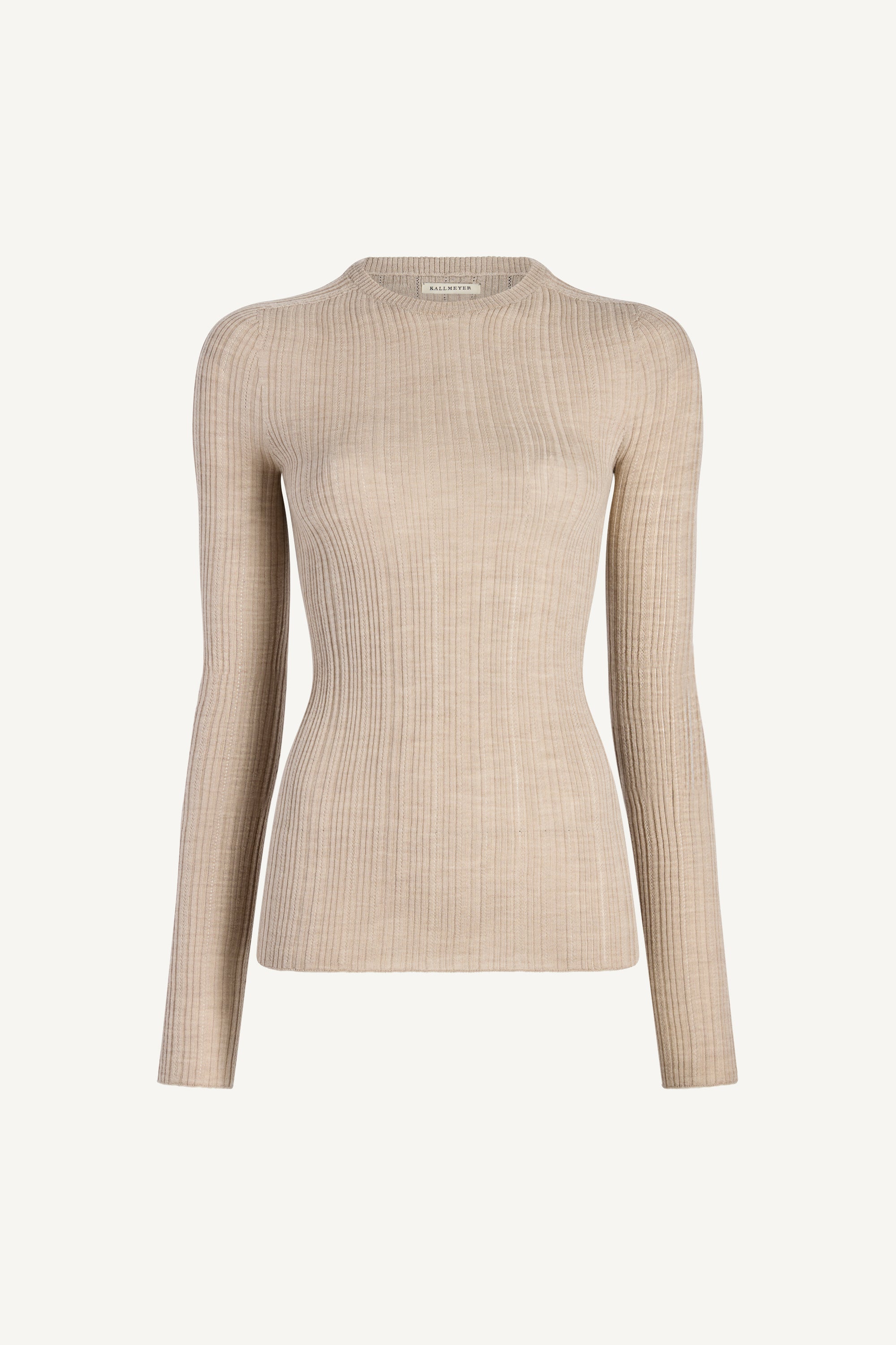 Fabi Fitted Long Sleeve in Superfine Pointelle