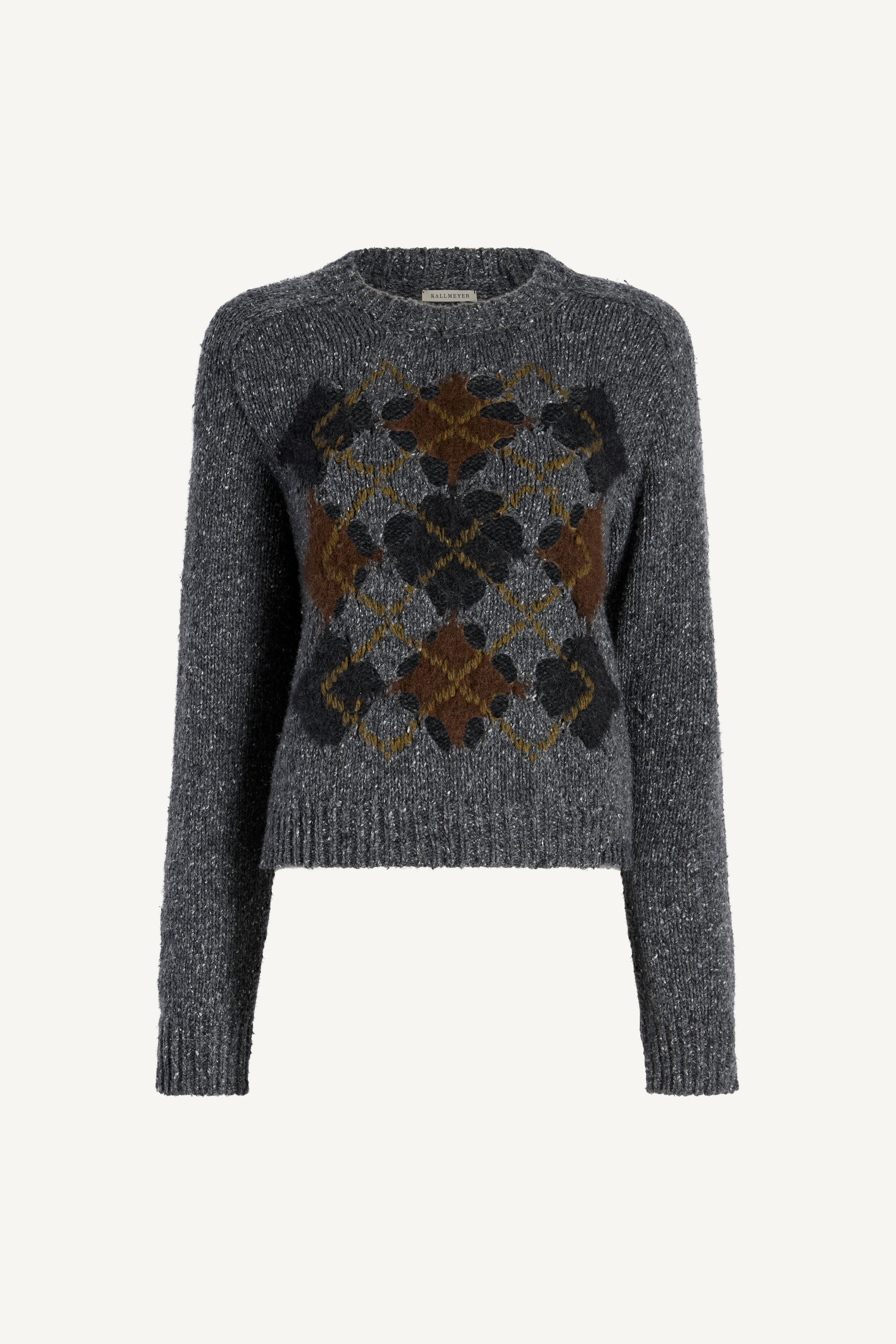 Nina Crewneck in Novelty Argyle